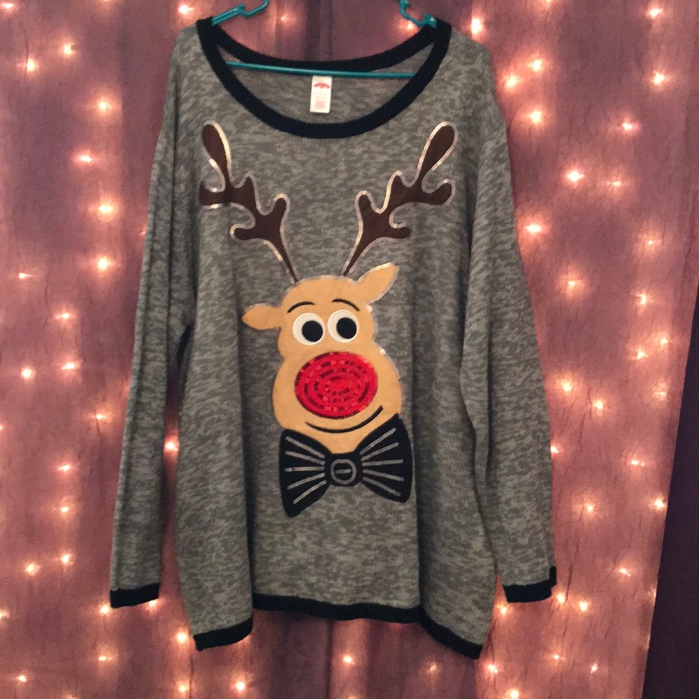 Rudolph the red nosed Christmas sweater